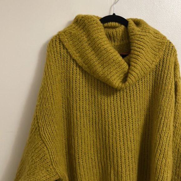 Anthropologie Mustard Yellow Turtleneck Sweater - Picture 5 of 11